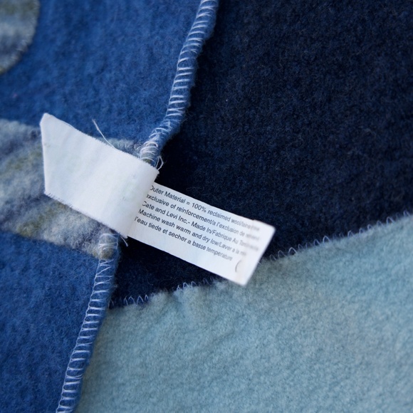 Cate & Levi 100% Wool Eco-Friendly Knitted Blue Baby Play mat Handmade In Canada - Picture 15 of 15